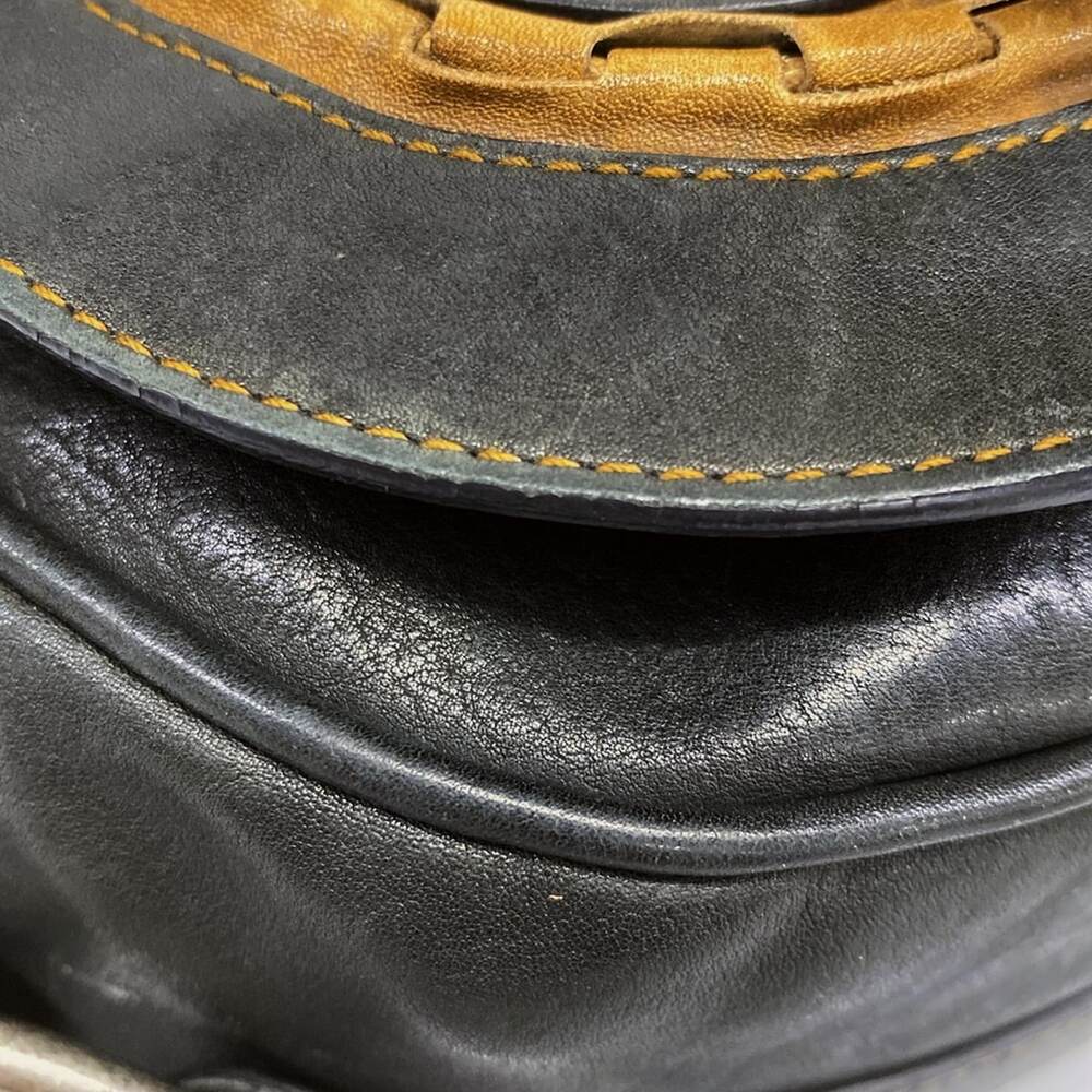 Christian Dior DIOR/ChristianDior Gaucho Shoulder Bag Black Brown - Picture 6 of 15